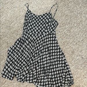 Old Navy Black and White Spaghetti Strap Sundress
